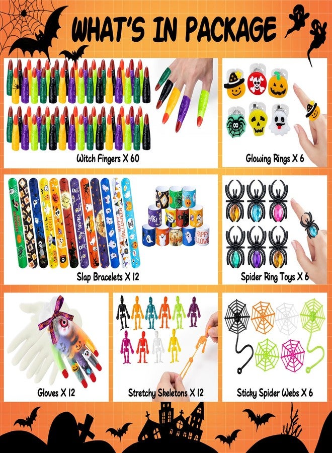 DMIGHT Halloween Party Favors - 193pcs Stuffed Toys Bulk Birthday Party Decorations, Goodie Bags for Party Supplies, Halloween Games for Kids - Image 2